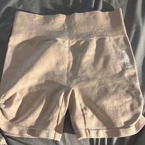 Gymshark Women's Beige Athletic Shorts
